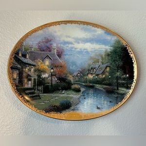 1994 Thomas Kinkade Plate “Lamplight Brooke” No. 6118 A.  1st issue in Coll.